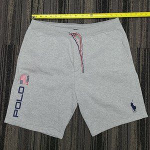 Used Polo Men's Cotton Shorts Grey/Blue